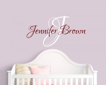Customized Name Wall Decal Custom Family Name Wall Sticker